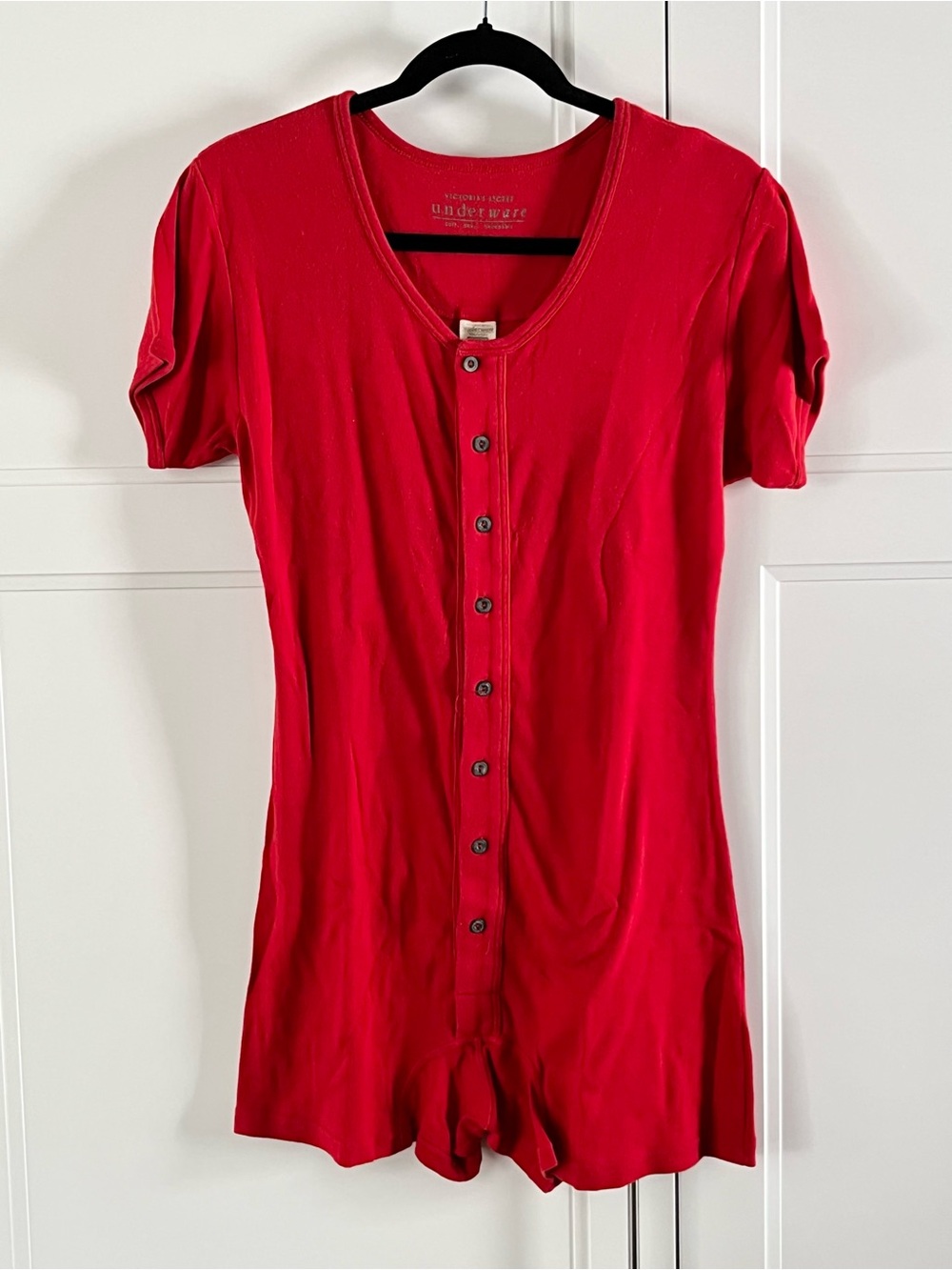 Victoria's Secret Red One piece Underwear 100% cotton size M